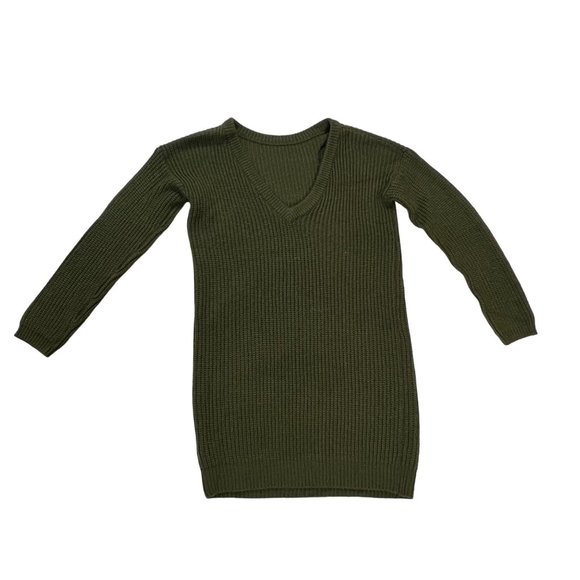 Lulus Womens Dress Small Olive Green Bringing Sexy Back Backless or Reversible - Picture 1 of 11